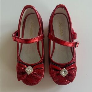 Forever 21 Red Sparkle Kids Dress Shoes